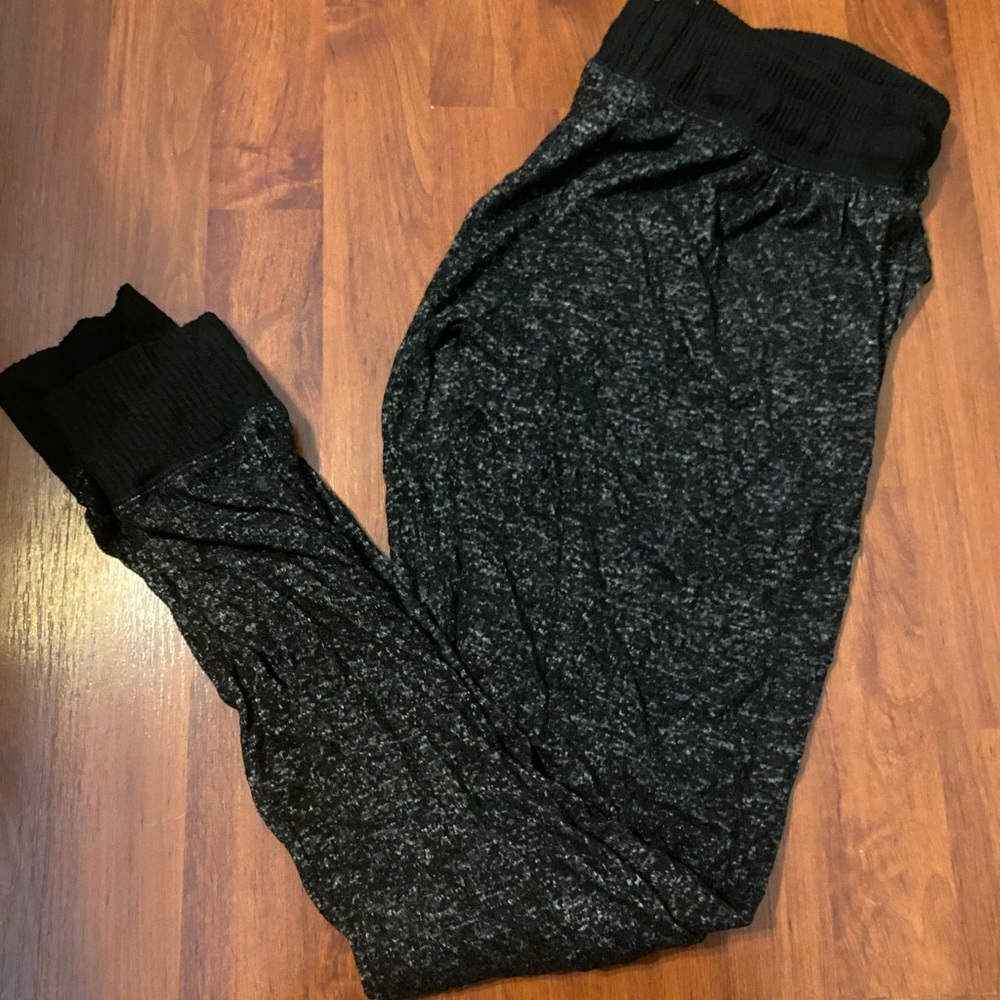 Heathered Black Joggers